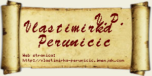 Vlastimirka Peruničić vizit kartica